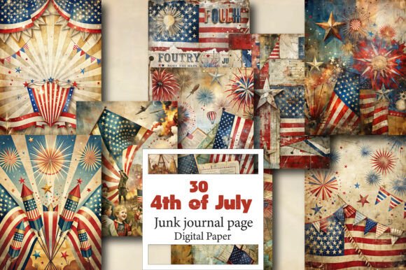 Celebrate Independence Day with a Unique Junk Journal Page