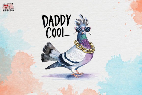 Daddy Cool Clipart PNG Graphics: Modern Design Assets