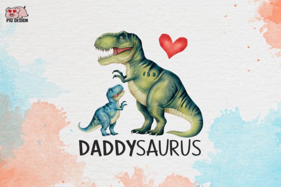 Daddysaurus Clipart: Elevate Your Design Projects