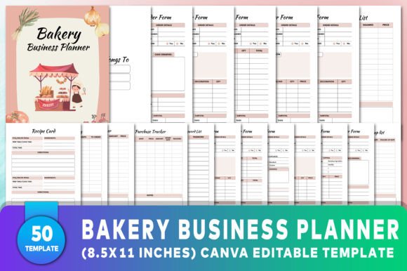 Editable Bakery Business Planner: Streamline Your Creative Workflow