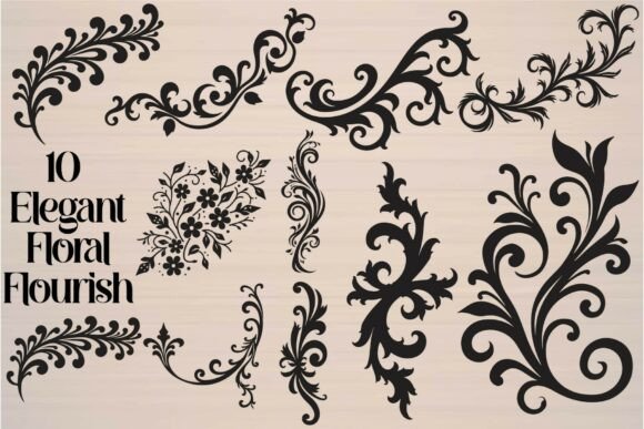 Elegant Floral Flourish: Elevate Your Design Aesthetic