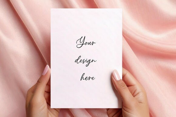 Elegant Hand Holding Invite Mockup for Designers