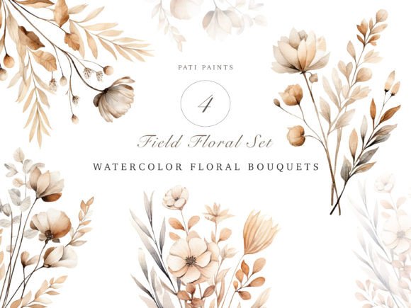 Elegant Watercolor Florals for Modern Design