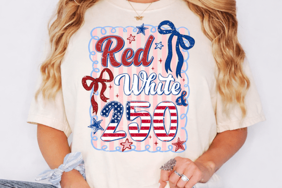 Preppy Red White & Blue: 250 PNG Patriotic USA Design Elements