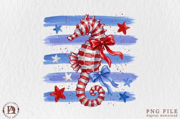 Rustic American Seahorse PNG: A Unique Design Asset