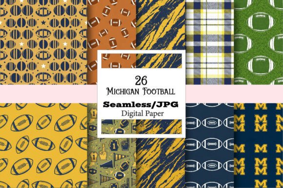 Seamless Michigan Football Pattern: A Designer's Playbook