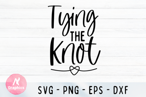 Tying the Knot SVG: Modern Wedding Design Asset