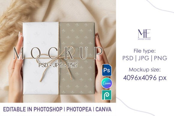 Wrapping Paper Mockup PSD Gift Wrap: Elevate Your Designs